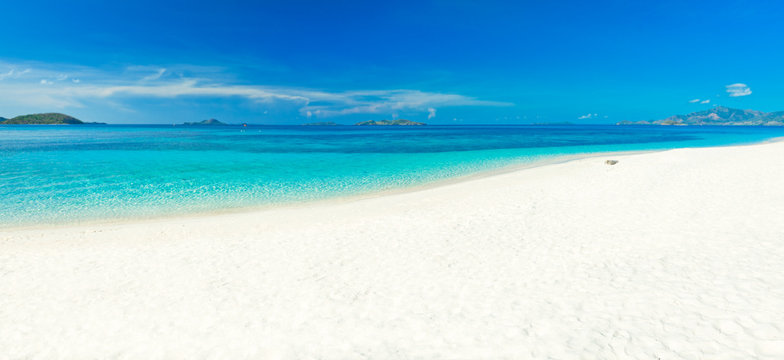 Fototapeta Tropical beach panorama