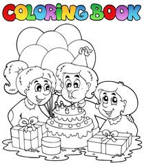 Livre de coloriage avec thème de fête 2