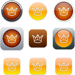 Crown orange app icons.