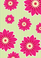 Fototapeta na wymiar Stock Vector Illustration: Flower background