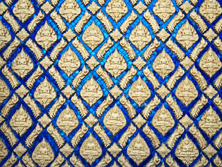 Art of wall of temple in Thailand