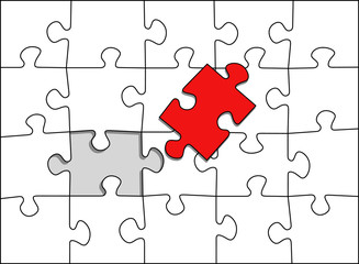 puzzle red piece missing