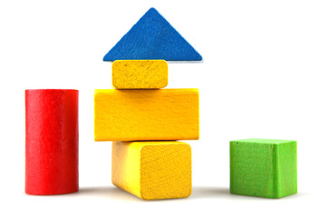 Wooden building blocks