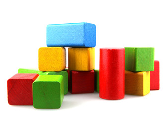 Wooden building blocks