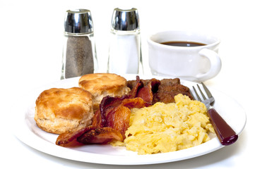 Grand petit-déjeuner pays isolé