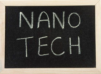 Fototapeta premium Board with NANO TECH