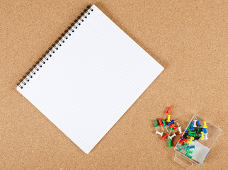 collection of note papers on corkboard