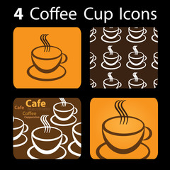 4 Coffee Cup Icons