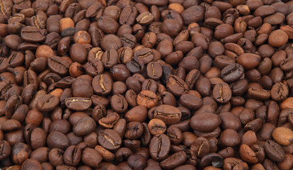 Coffee beans background