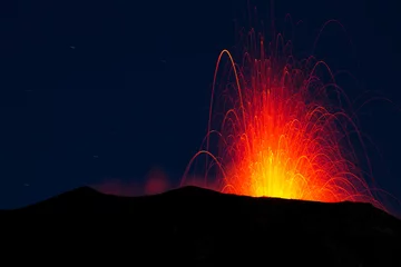 Stickers pour porte Volcan éruption volcanique