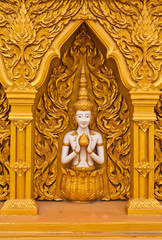 Fototapeta premium Angel decoration of buddhist temple