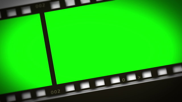 Montage of green film strip