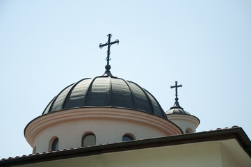 Fototapeta na wymiar White Orthodox Church