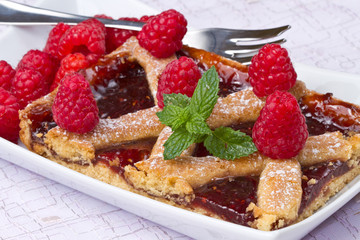 crostata ai lamponi