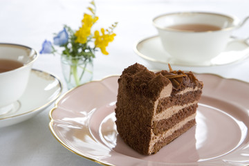 ケーキと紅茶