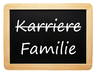 Obraz premium Familie statt Karriere