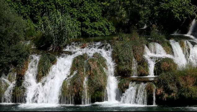 Waterfall Skradinski buk in Krka National Park, Croatia