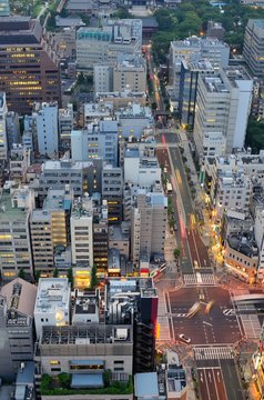 Skyline of Tokyo, Japan in Minato Ward