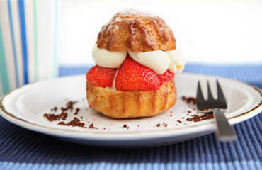 Delicious strawberry cake