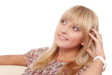 Obraz premium cute girl dreaming