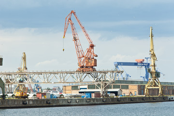 Fototapeta na wymiar Rostock Port