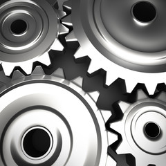 Gears abstract background