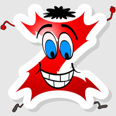 cartoon letter z