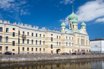 Fototapeta premium Церковь Исидора Юрьевского и Николая Чудотворца