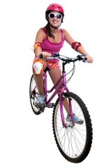 Obraz na płótnie Canvas Bicycle girl