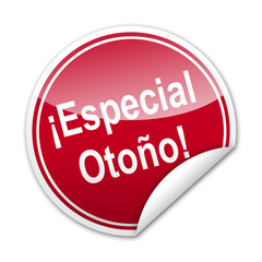 Pegatina ¡Especial Otoño! con reborde
