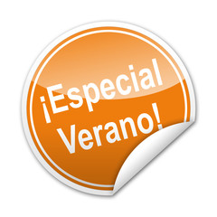 Pegatina ¡Especial Verano! con reborde