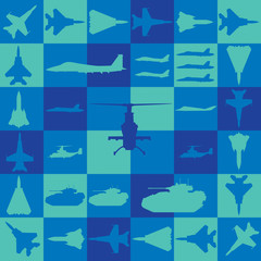 Aerospace & Tank Checked Pattern
