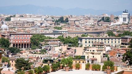 Fototapeta na wymiar Main view on Rome, Italy