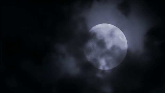 luna  di notte