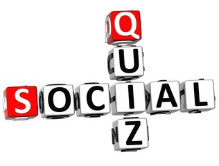 3D Social Quiz Crossword