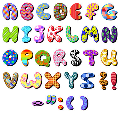 Patterned alphabet