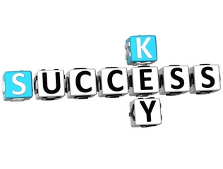 3D Success Key Crossword