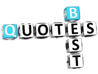 3D Best Quotes Crossword