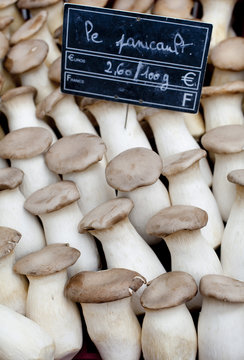 pleurotes champignons au march&eacute;