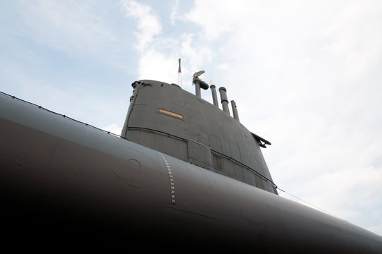 Old italian submarine