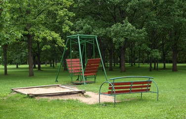 Playgroung on the wood