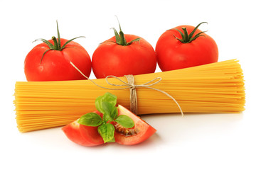 Italian spaghetti and tomatoes
