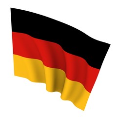 Beautiful flag on a white background