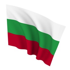 Obraz premium Beautiful flag on a white background