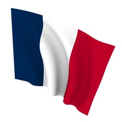 Beautiful flag on a white background