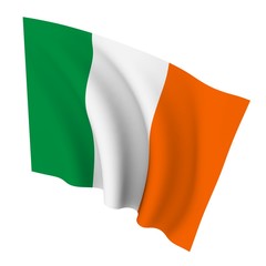 Beautiful flag on a white background