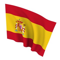 Fototapeta premium Beautiful flag on a white background