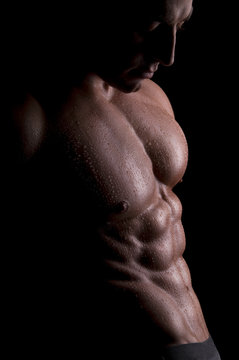 Muscular, male body