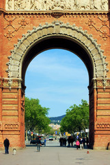 triumphal arch in Barcelona, Spain