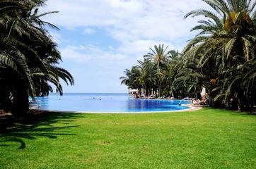 Poster Swimming pool at luxury hotel in Gran Canaria, Spain © Alinute